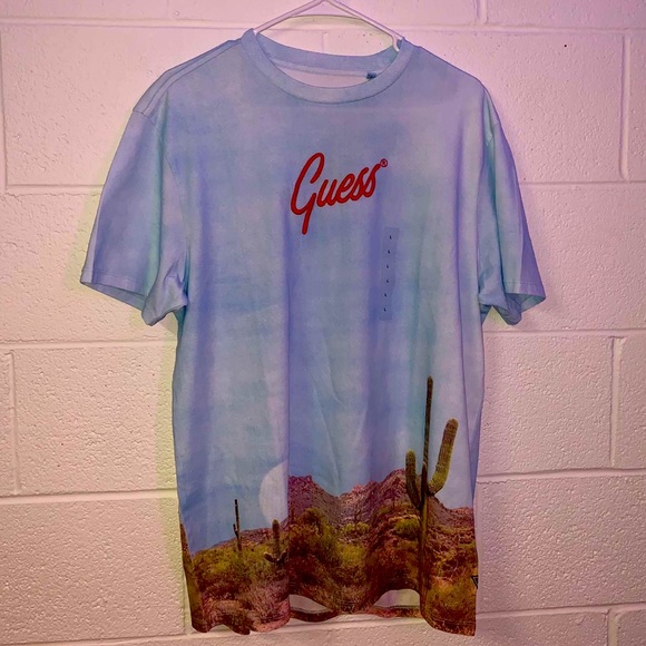 Guess Desert-Themed Designer Shirt